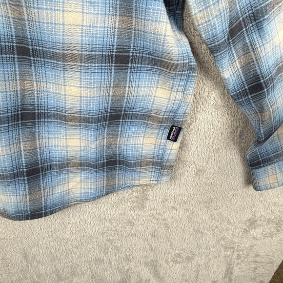 Patagonia Conversion Fjord Flannel Shirt Mens M Blue Cotton Outdoors Casual - Picture 3 of 9